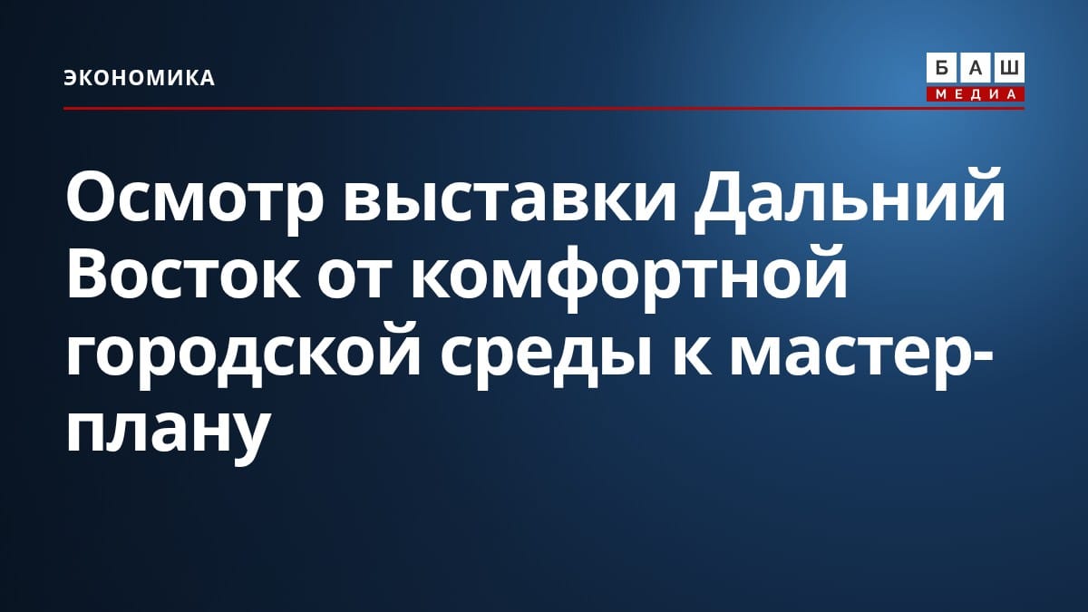 Осмотр выставки Дальний Восток от комфортной городской среды к мастер-плану