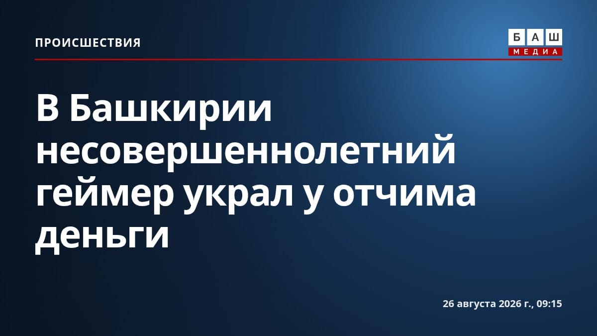 В Башкирии несовершеннолетний геймер украл у отчима деньги