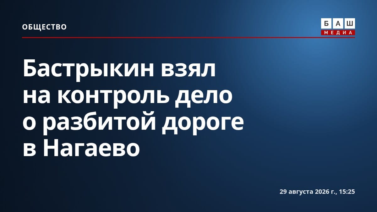 Бастрыкин взял на контроль дело о разбитой дороге в Нагаево