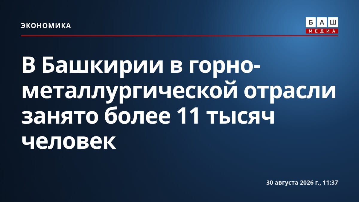 В Башкирии в горно-металлургической отрасли занято более 11 тысяч человек