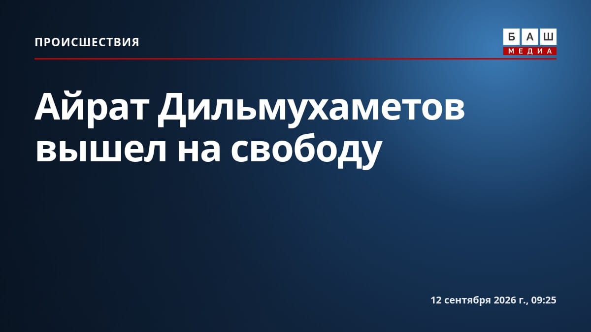 Айрат Дильмухаметов вышел на свободу