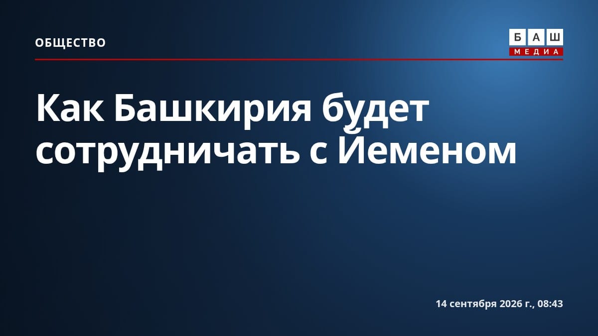 Как Башкирия будет сотрудничать с Йеменом