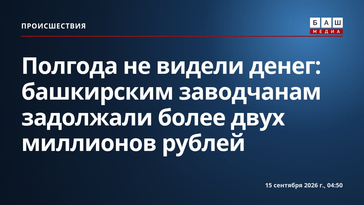Полгода не видели денег: башкирским заводчанам задолжали более двух миллионов рублей