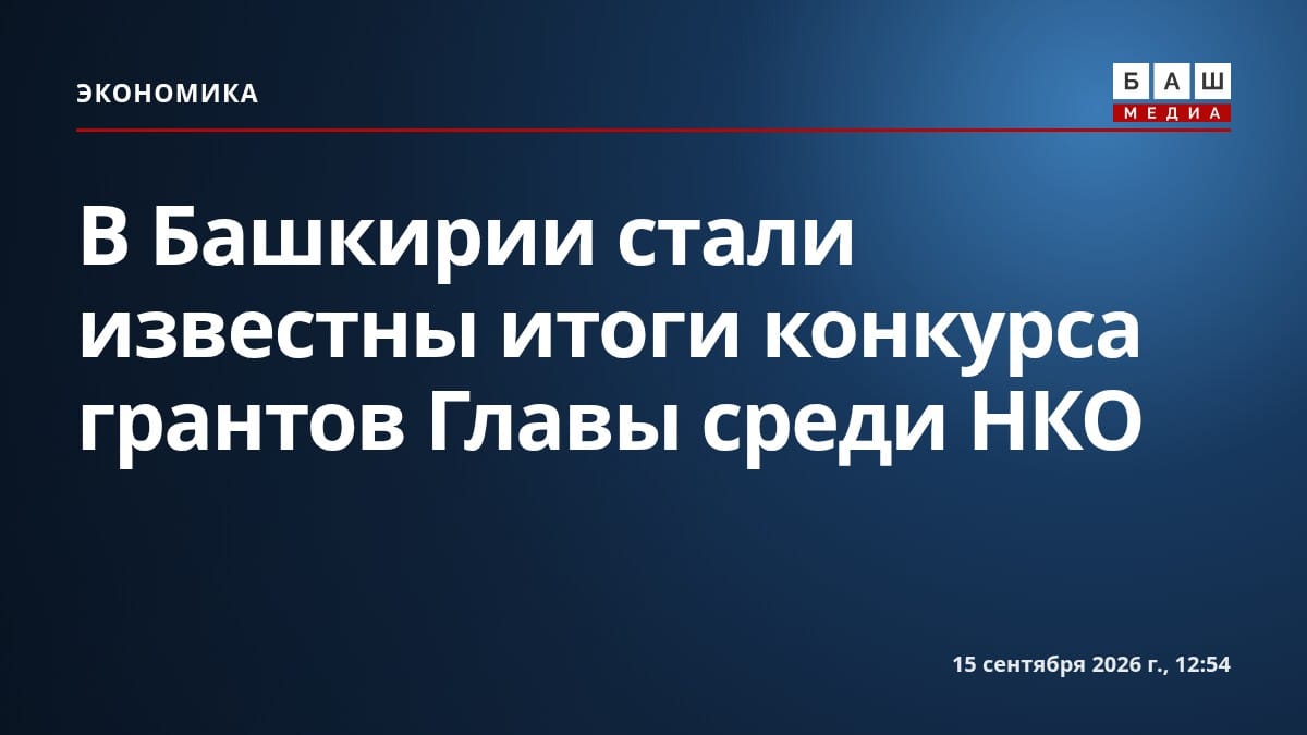 В Башкирии стали известны итоги конкурса грантов Главы среди НКО