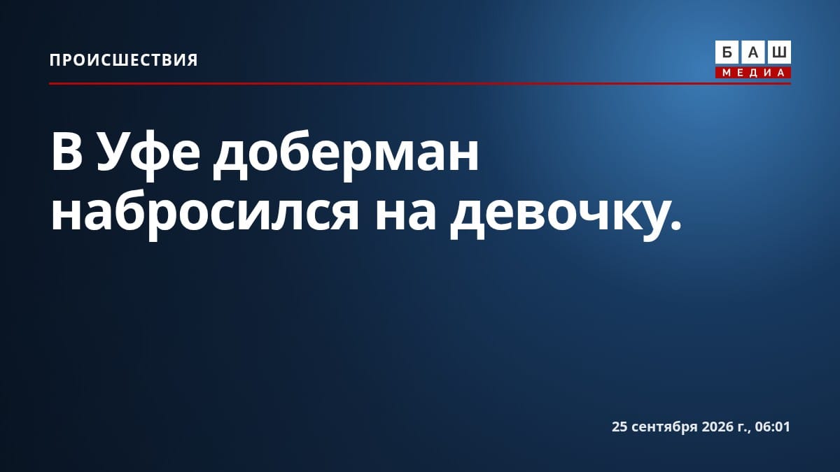 В Уфе доберман набросился на девочку.
