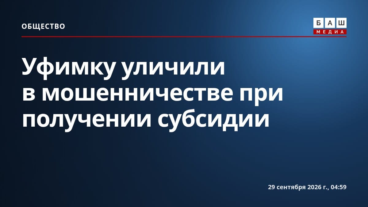Уфимку уличили в мошенничестве при получении субсидии