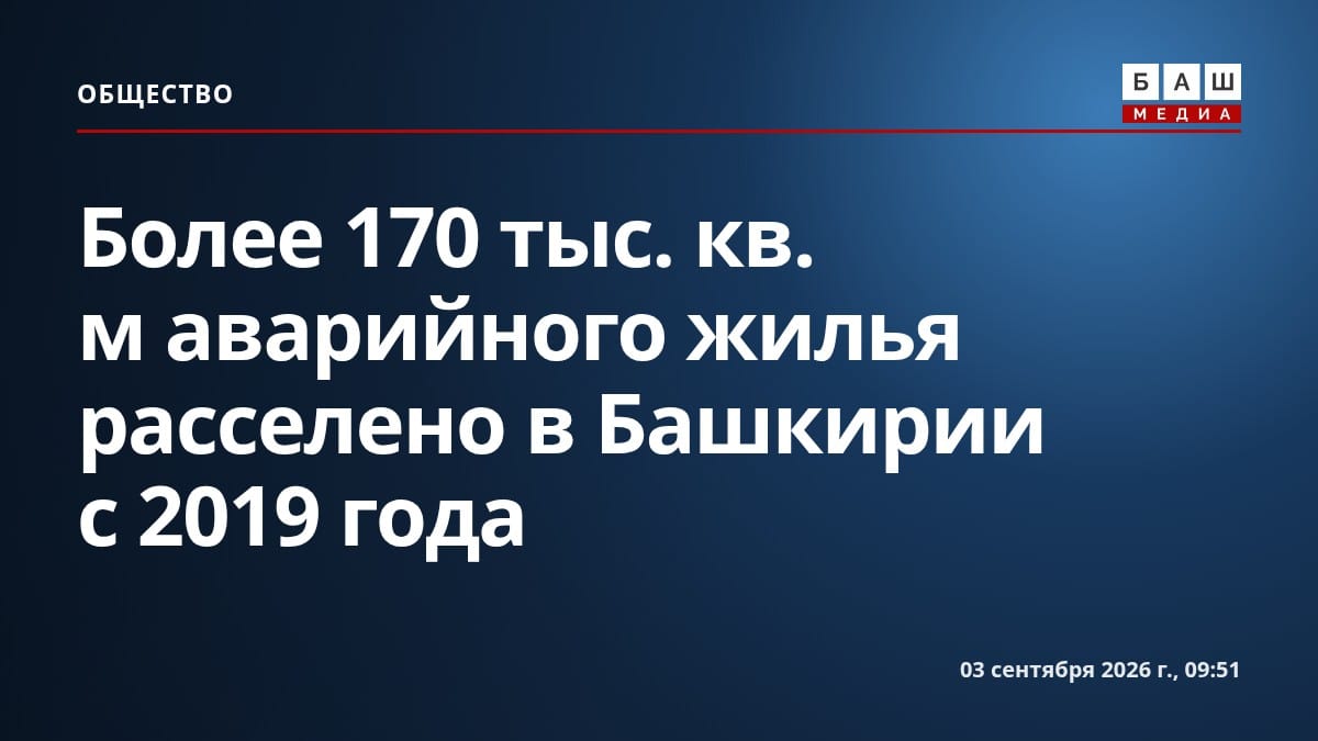 Более 170 тыс. кв. м аварийного жилья расселено в Башкирии с 2019 года