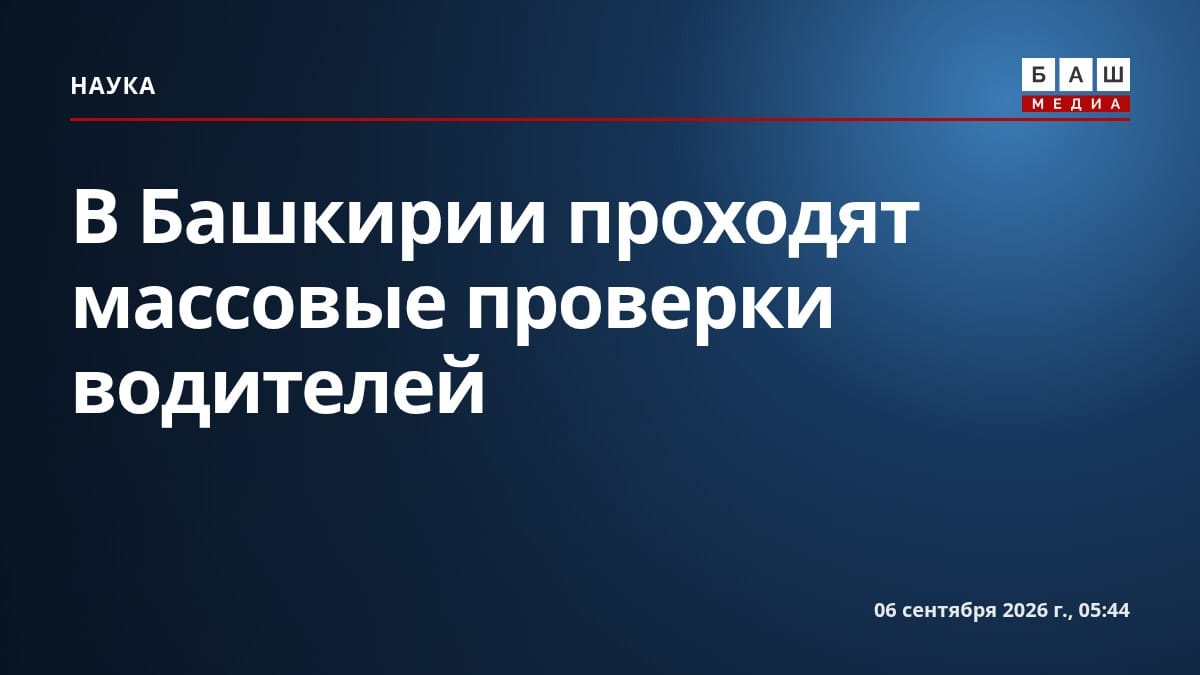 В Башкирии проходят массовые проверки водителей