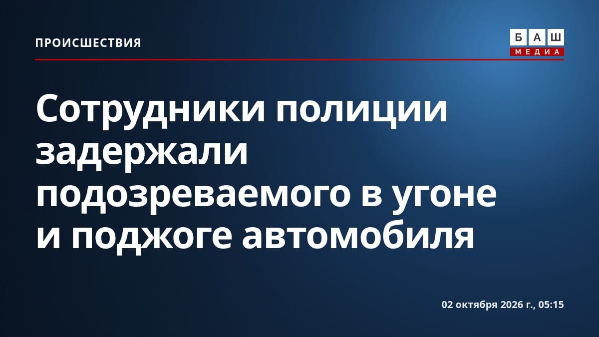 Сотрудники полиции задержали подозреваемого в угоне и поджоге автомобиля