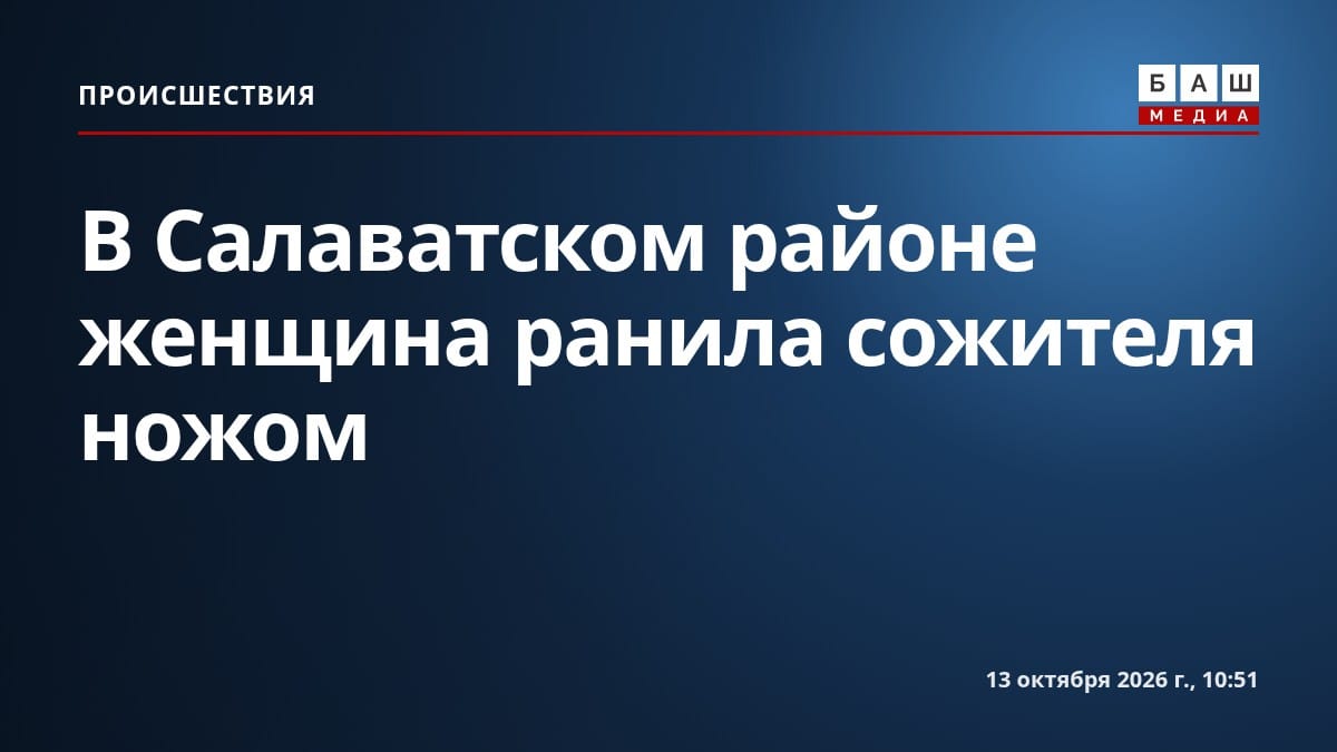 В Салаватском районе женщина ранила сожителя ножом