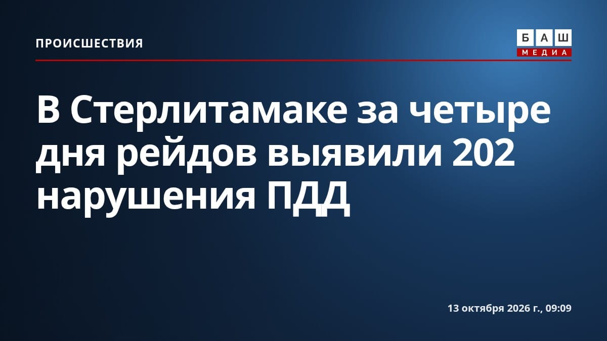 В Стерлитамаке за четыре дня рейдов выявили 202 нарушения ПДД