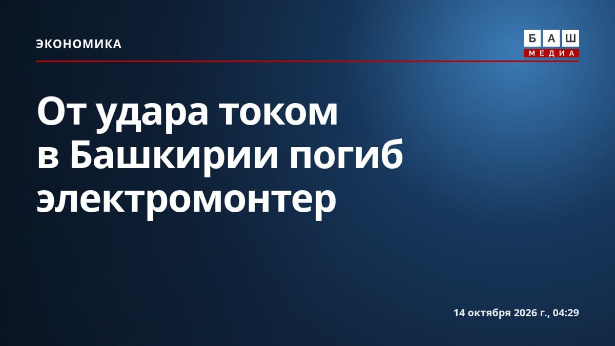 От удара током в Башкирии погиб электромонтер