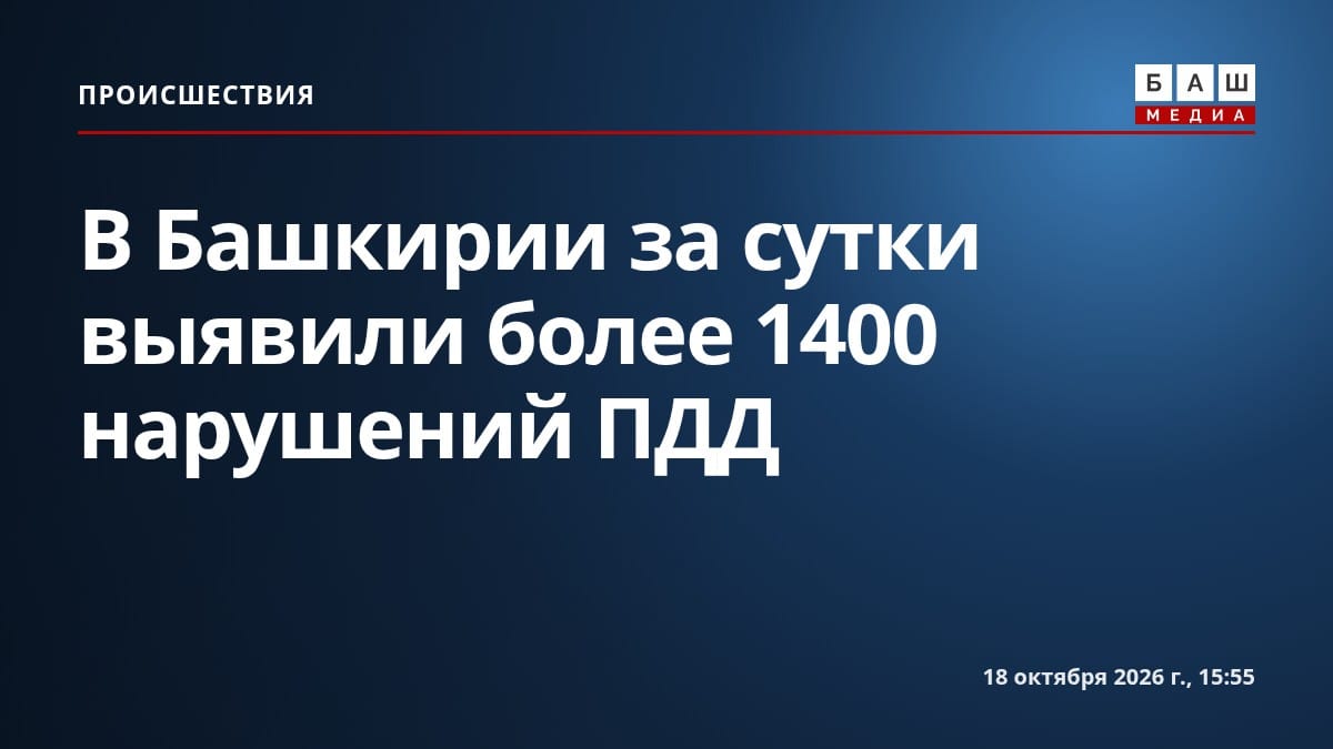 В Башкирии за сутки выявили более 1400 нарушений ПДД