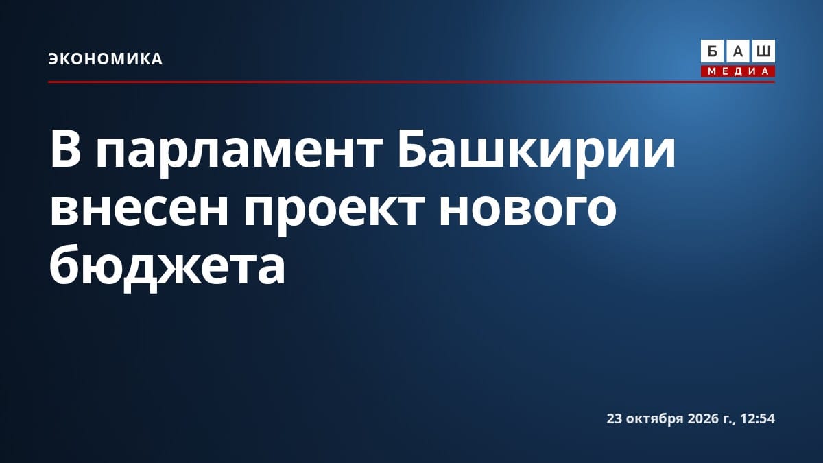 В парламент Башкирии внесен проект нового бюджета