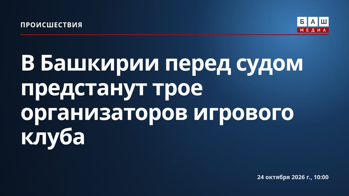 В Башкирии перед судом предстанут трое организаторов игрового клуба