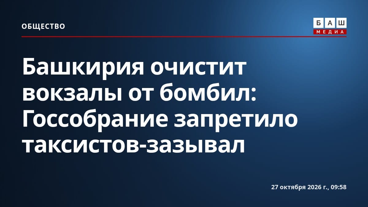 Башкирия очистит вокзалы от бомбил : Госсобрание запретило таксистов-зазывал