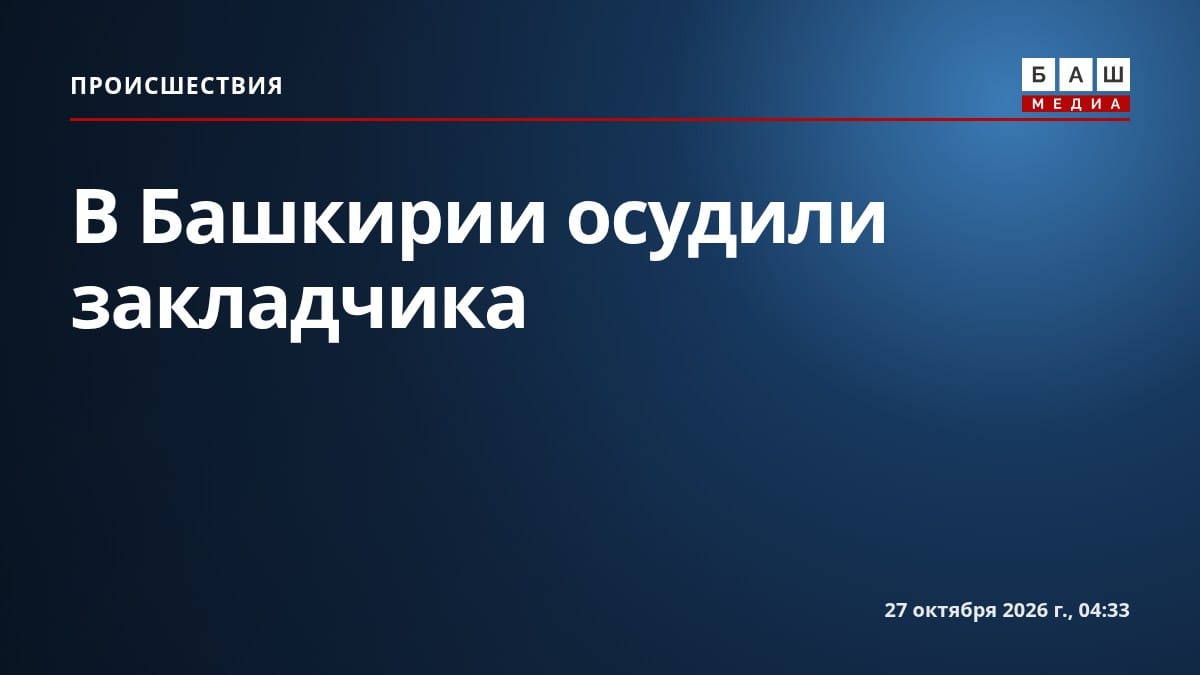 В Башкирии осудили закладчика