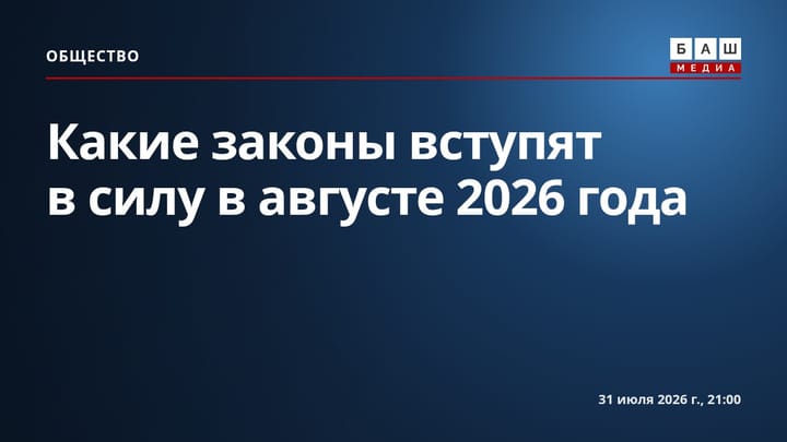Какие законы вступят в силу в августе 2026 года: основные изменения