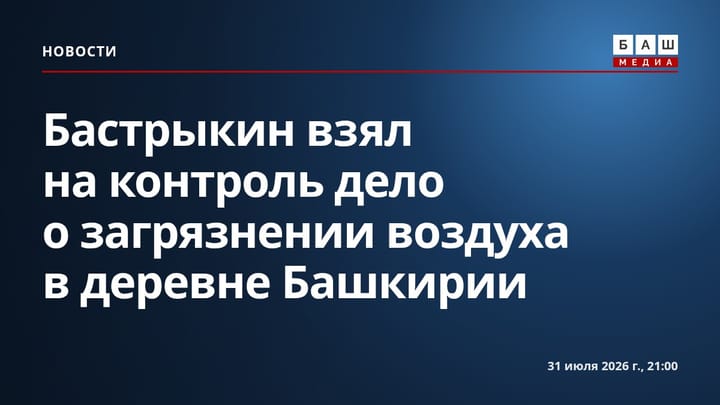 Бастрыкин взял на контроль дело о загрязнении воздуха в деревне Башкирии
