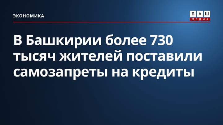 В Башкирии более 730 тысяч жителей поставили самозапреты на кредиты