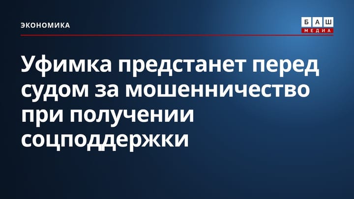Уфимка предстанет перед судом за мошенничество при получении соцподдержки