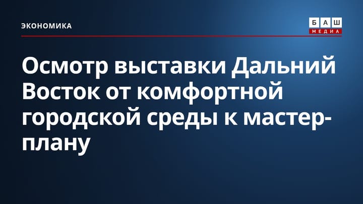 Осмотр выставки Дальний Восток от комфортной городской среды к мастер-плану