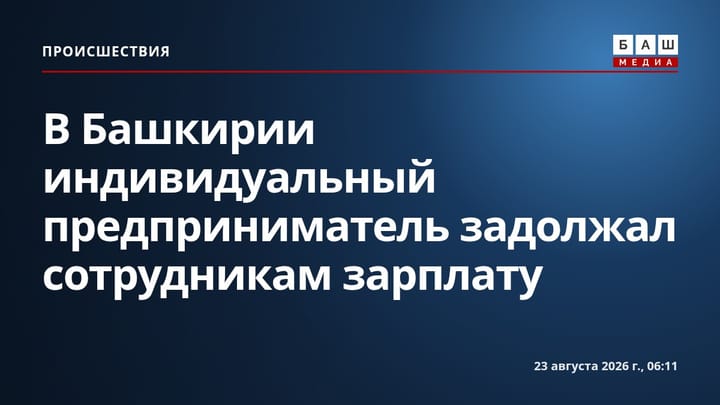 В Башкирии индивидуальный предприниматель задолжал сотрудникам зарплату