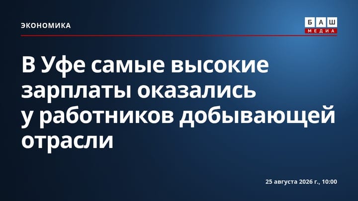 В Уфе самые высокие зарплаты оказались у работников добывающей отрасли