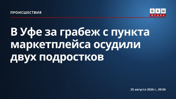В Уфе за грабеж с пункта маркетплейса осудили двух подростков