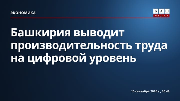 Башкирия выводит производительность труда на цифровой уровень