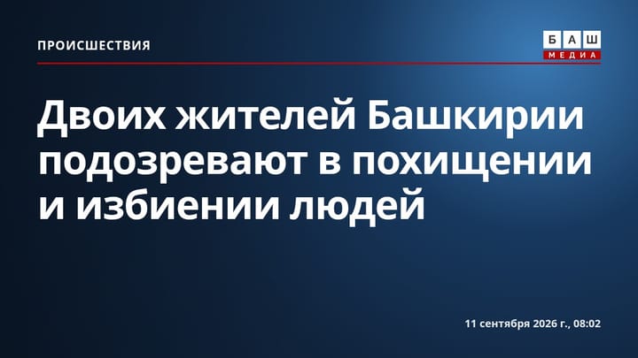 Двоих жителей Башкирии подозревают в похищении и избиении людей