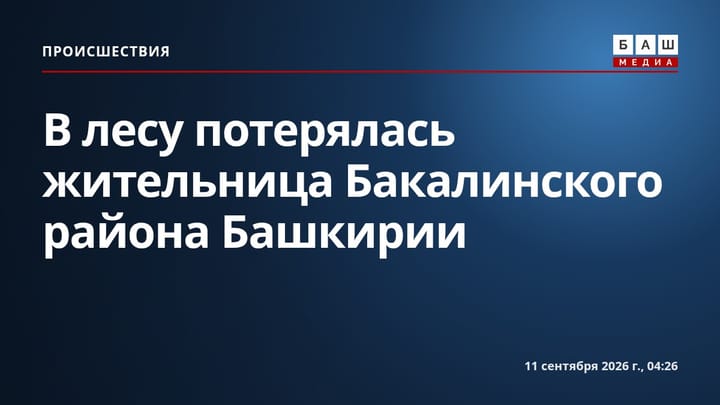 В лесу потерялась жительница Бакалинского района Башкирии