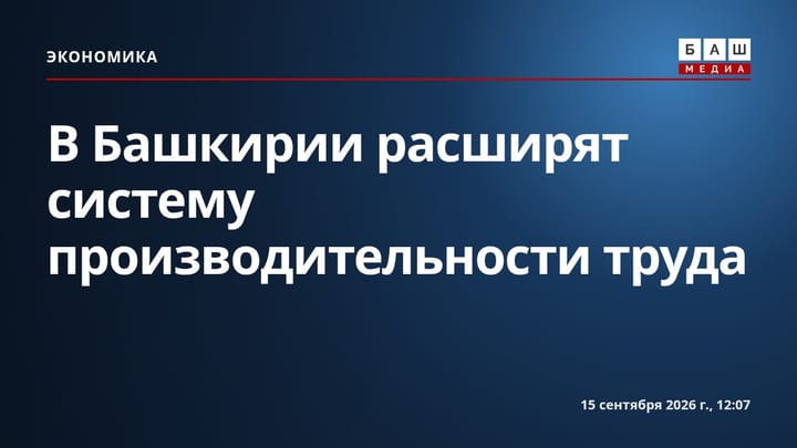 В Башкирии расширят систему производительности труда