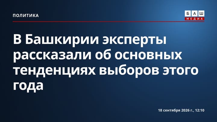 В Башкирии эксперты рассказали об основных тенденциях выборов этого года