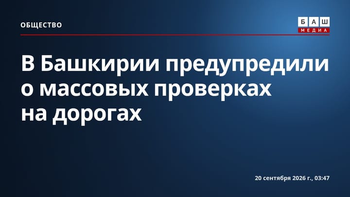 В Башкирии предупредили о массовых проверках на дорогах