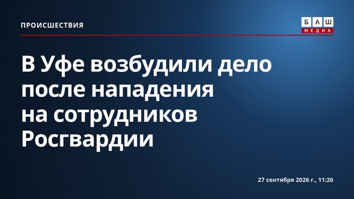 В Уфе возбудили дело после нападения на сотрудников Росгвардии