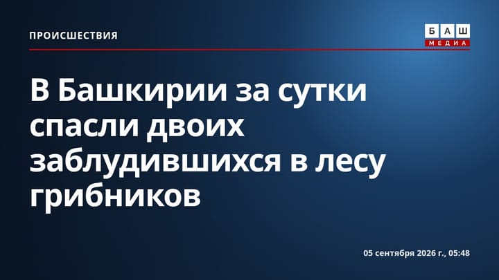 В Башкирии за сутки спасли двоих заблудившихся в лесу грибников