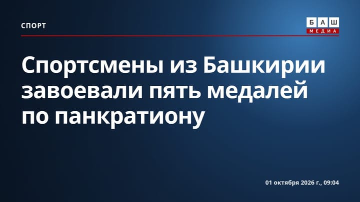 Спортсмены из Башкирии завоевали пять медалей по панкратиону