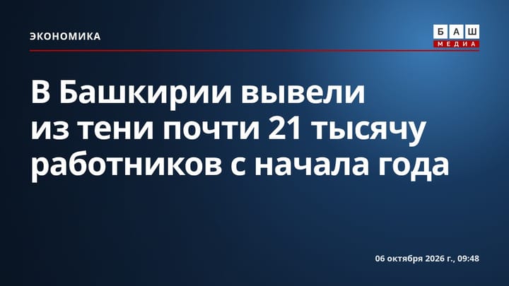 В Башкирии вывели из тени почти 21 тысячу работников с начала года