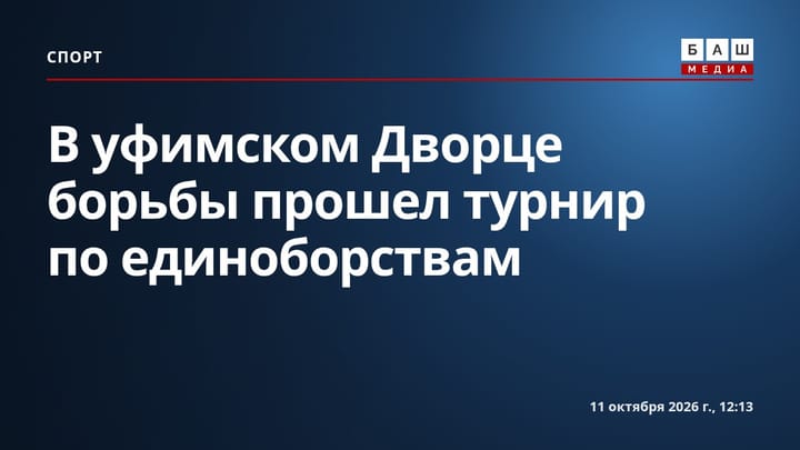 В уфимском Дворце борьбы прошел турнир по единоборствам