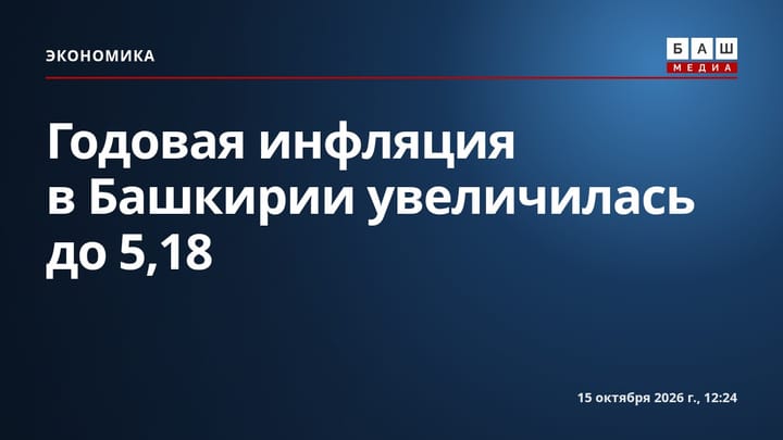 Годовая инфляция в Башкирии увеличилась до 5,18