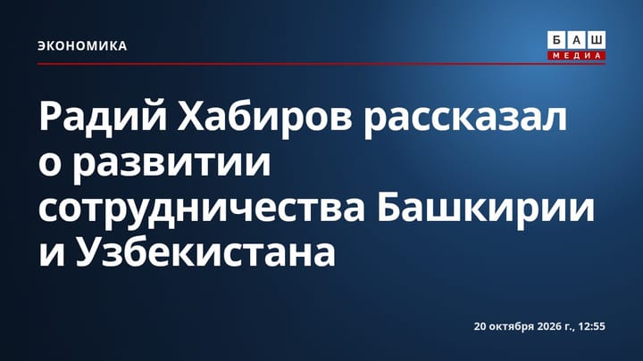 Радий Хабиров рассказал о развитии сотрудничества Башкирии и Узбекистана