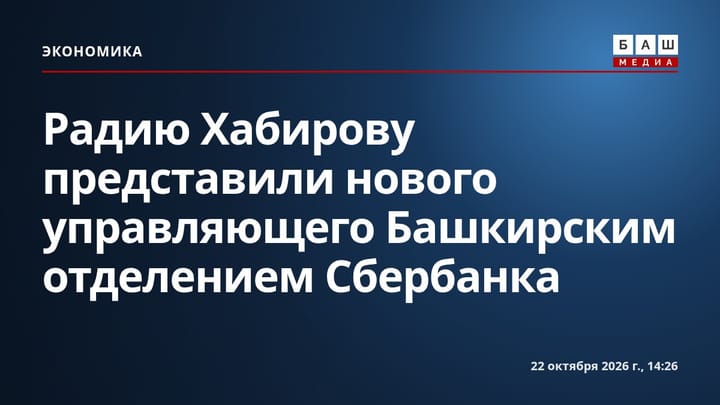 Радию Хабирову представили нового управляющего Башкирским отделением Сбербанка
