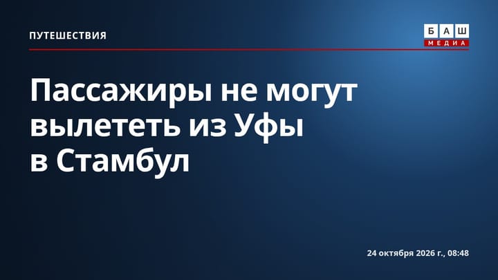 Пассажиры не могут вылететь из Уфы в Стамбул