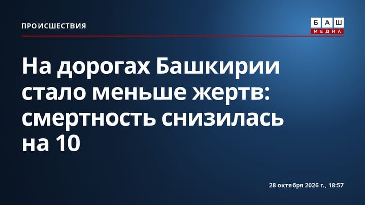 На дорогах Башкирии стало меньше жертв: смертность снизилась на 10