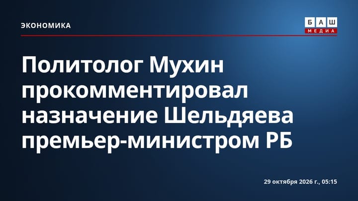 Политолог Мухин прокомментировал назначение Шельдяева премьер-министром РБ